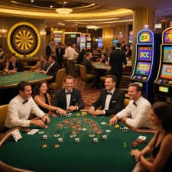 Sesi live casino dengan dealer ramah dan meja permainan kartu profesional